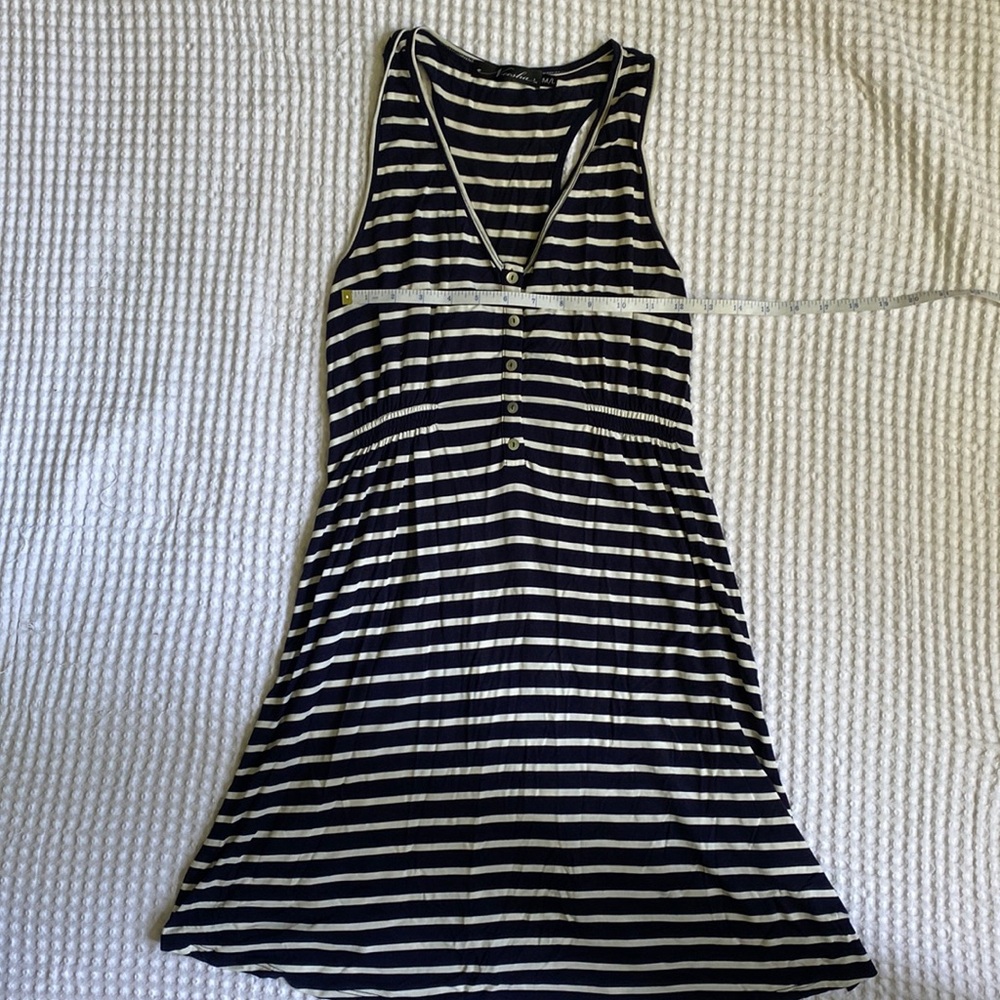 Navy stripe dress. Size m/l